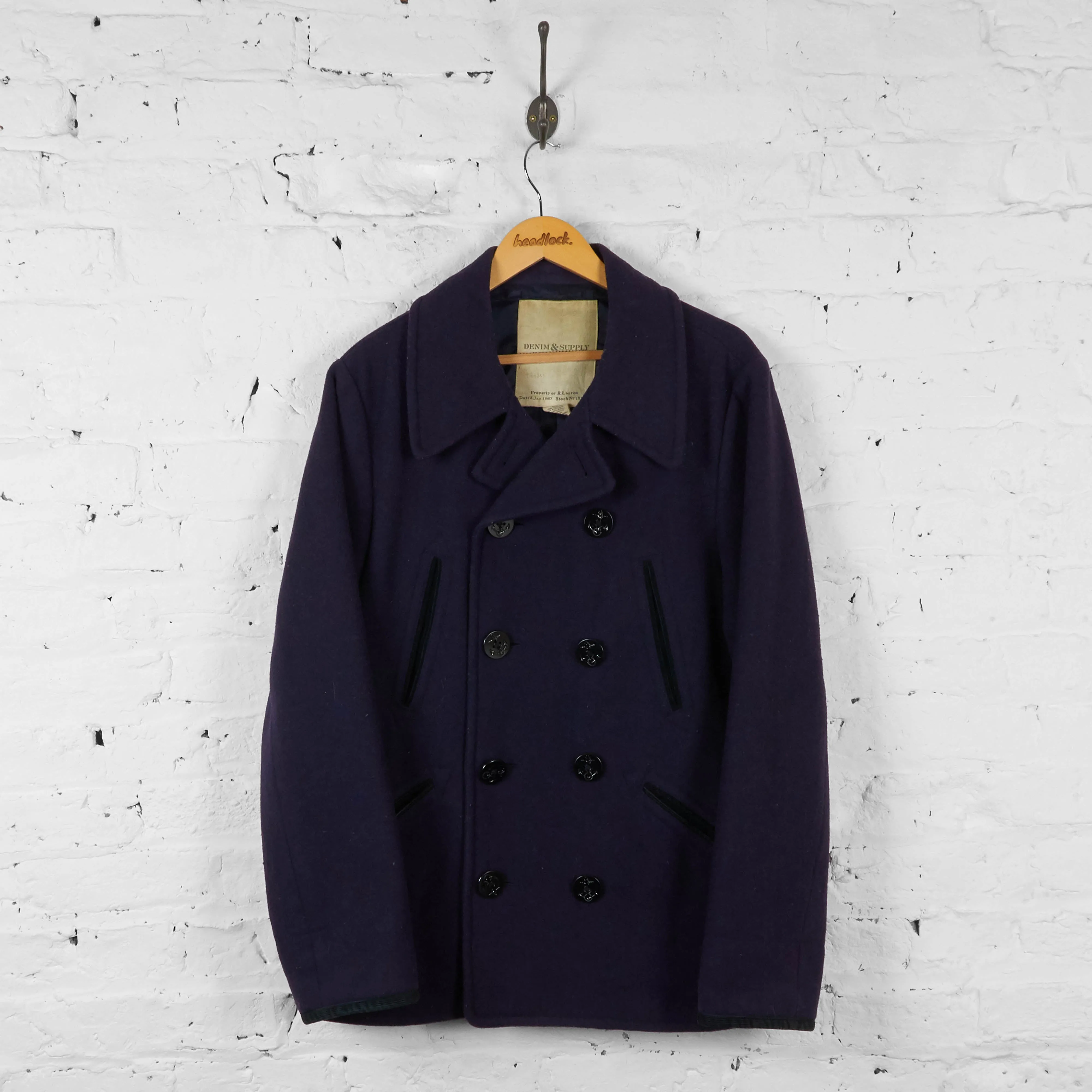Vintage Ralph Lauren Denim & Supply Coat - Navy - L
