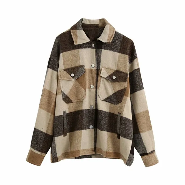Vintage Stylish Pockets Jacket