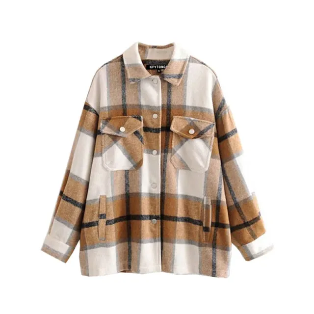Vintage Stylish Pockets Jacket