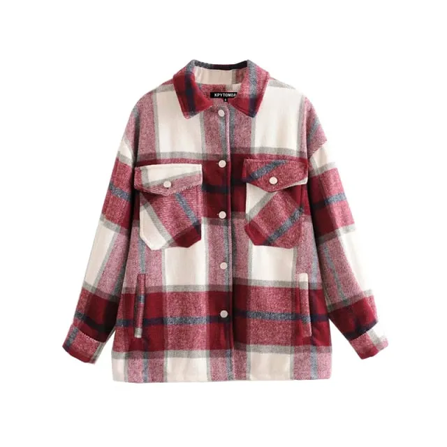 Vintage Stylish Pockets Jacket