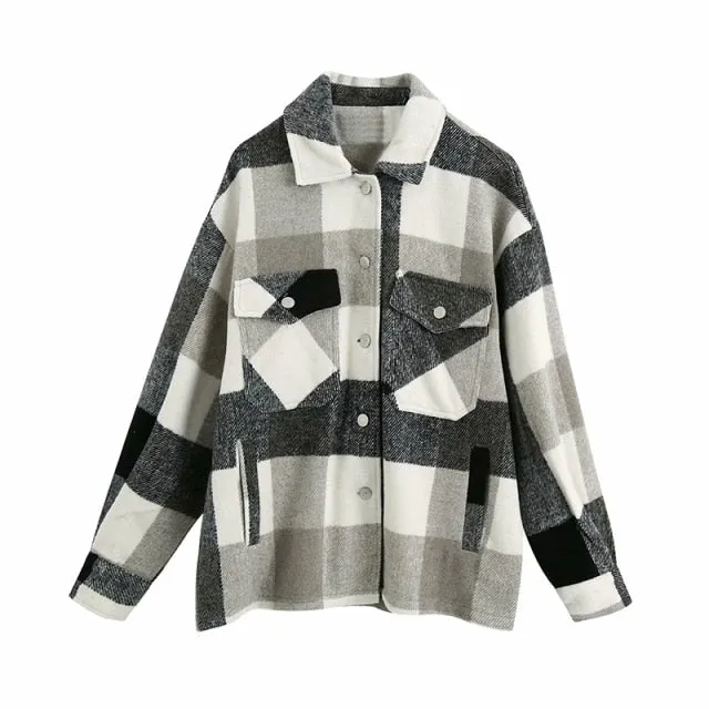 Vintage Stylish Pockets Jacket