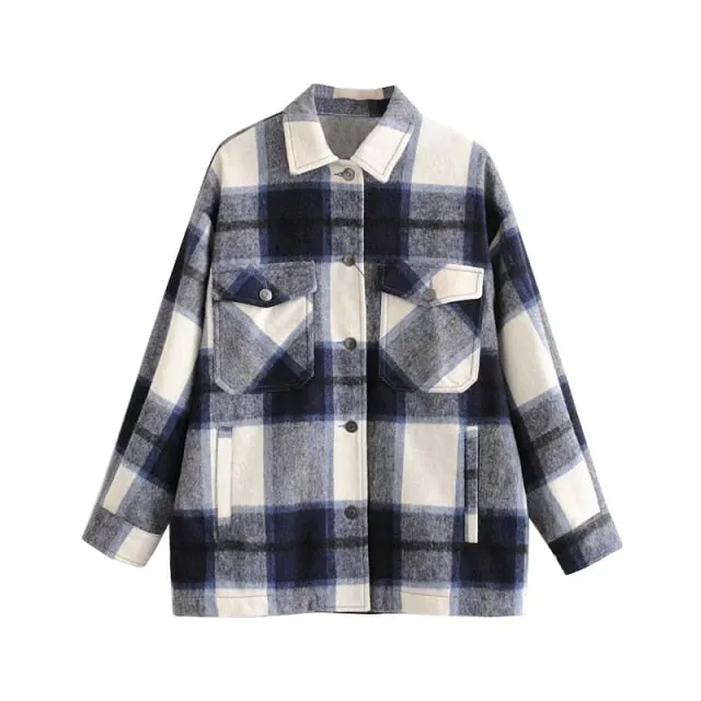 Vintage Stylish Pockets Jacket