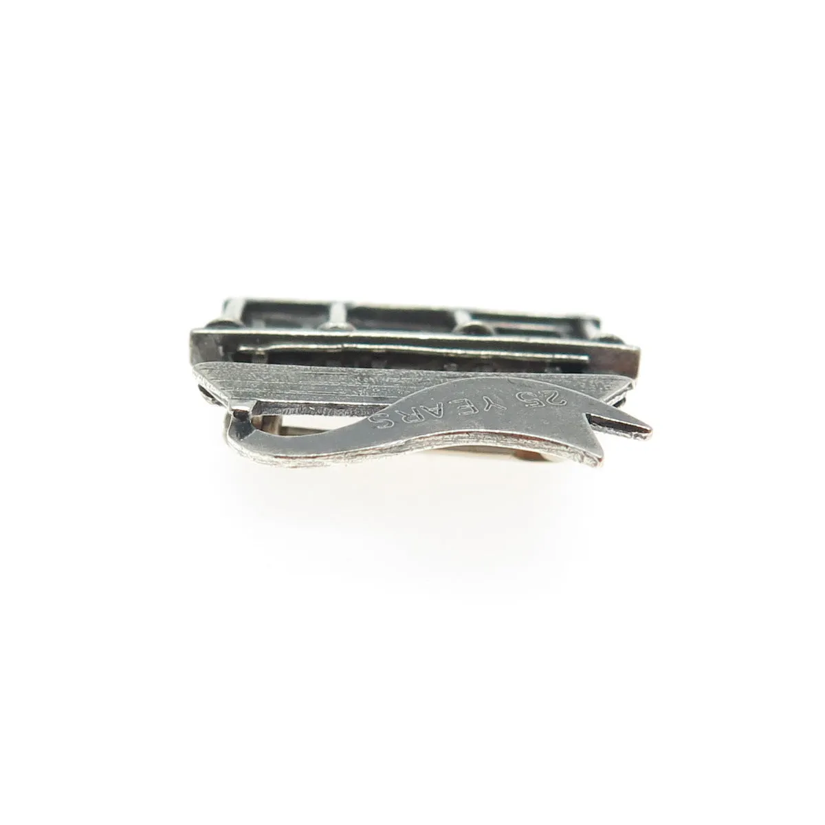 VVW 1997 925 Sterling Vintage 25 Years Anniversary House Oxidized Brooch