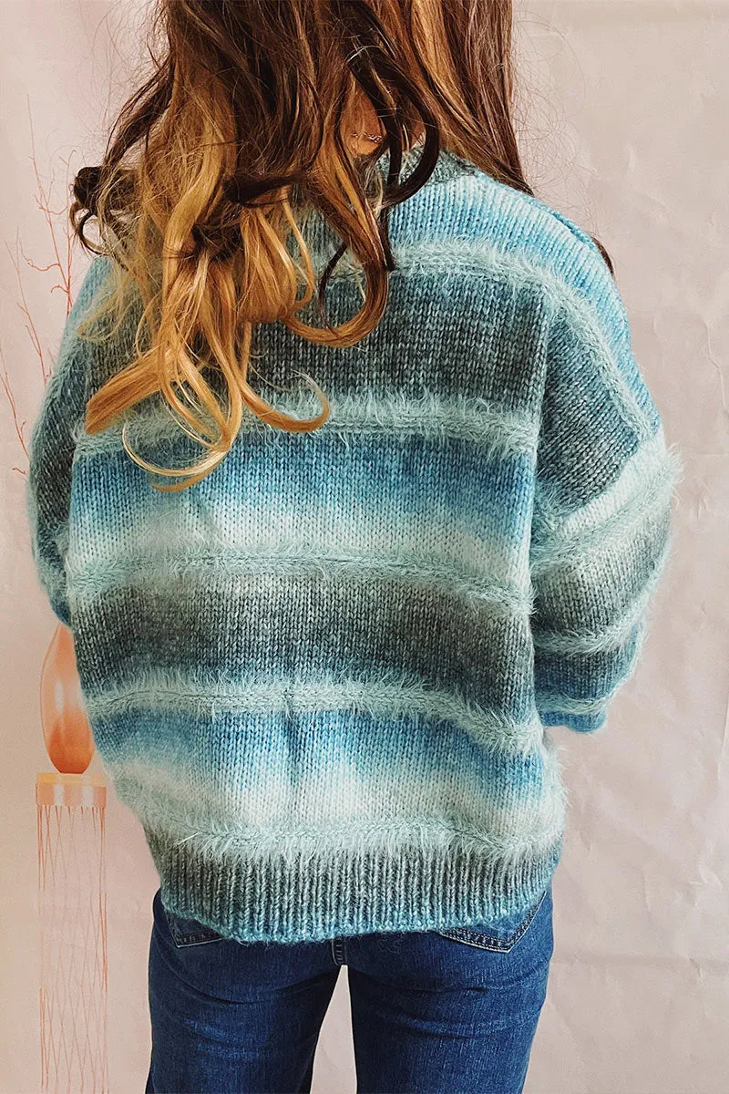 WH872 Fluffy Tie Dye Sweater