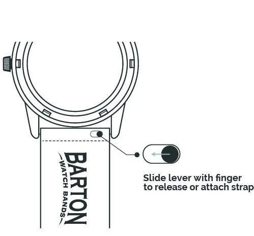 White Silicone Rubber Quick Release Watch Band