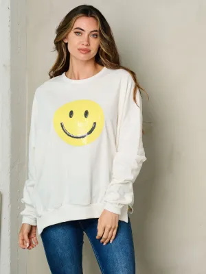 WOMEN'S LONG SLEEVE GRAPHIC SWEATER