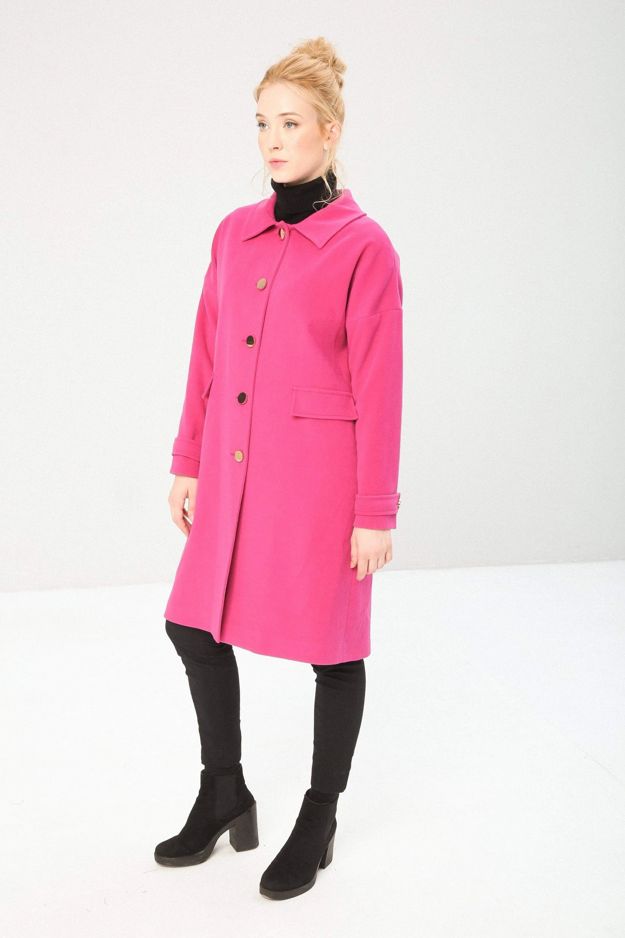 Women's single-breasted coat