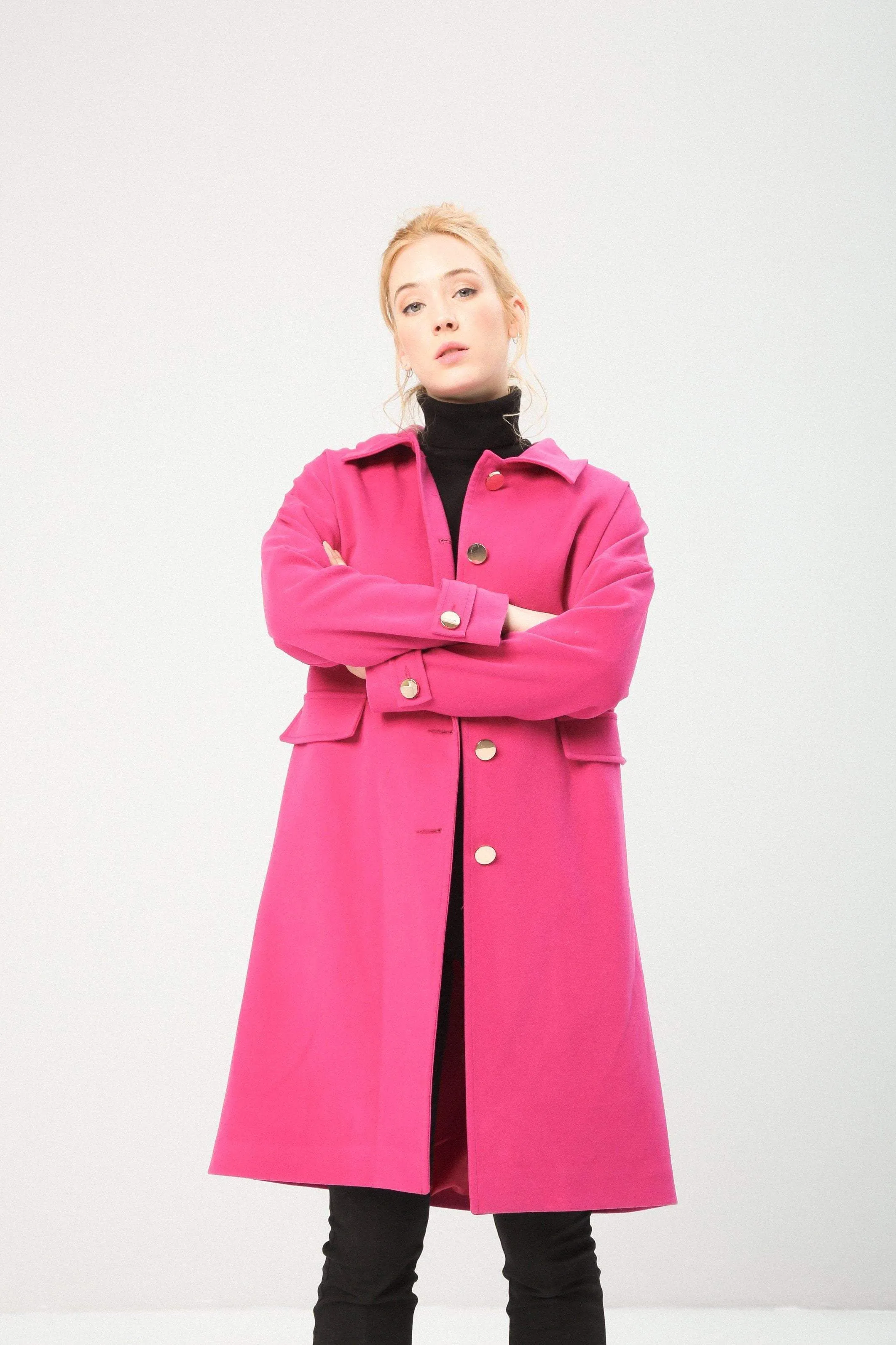 Women's single-breasted coat