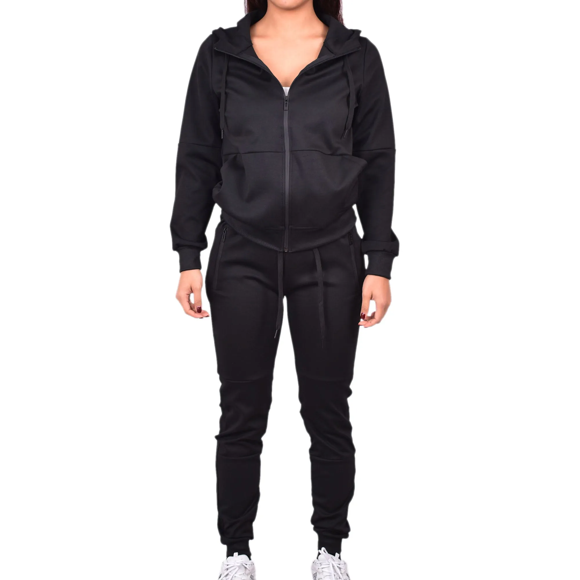 Women's Tech Fleece Tracksuit - Black