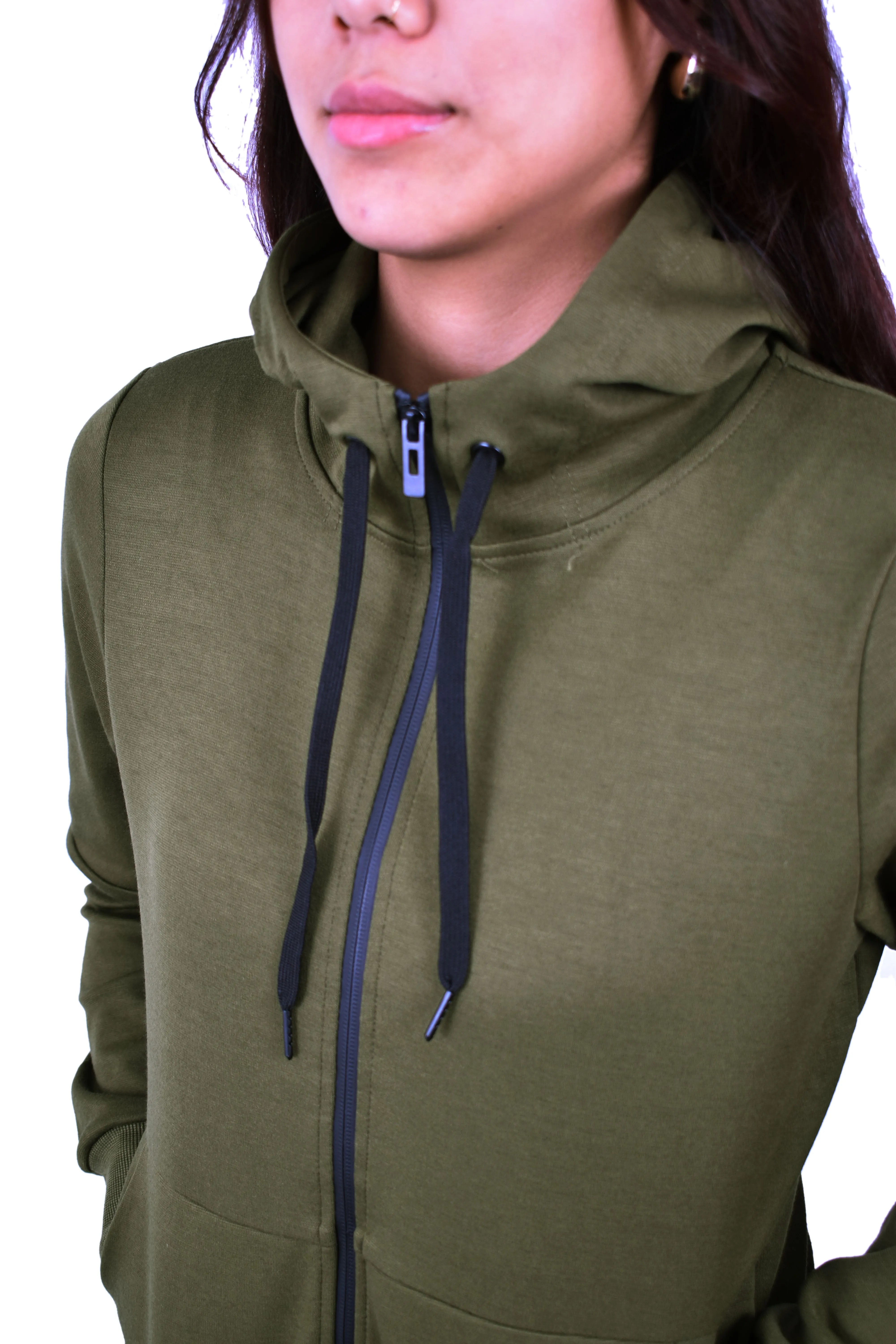 Women's Tech Fleece Tracksuit  - Olive