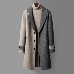 Women's Winter Warm Single Breasted Trench Coat | Long