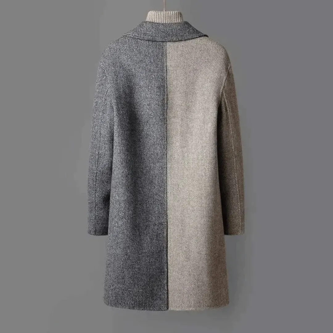 Women's Winter Warm Single Breasted Trench Coat | Long