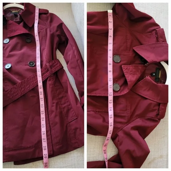 Worthington Women's Spring Summer Outdoor Casual Trench Coat Jacket Small US 4/6