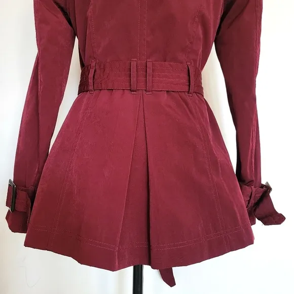 Worthington Women's Spring Summer Outdoor Casual Trench Coat Jacket Small US 4/6