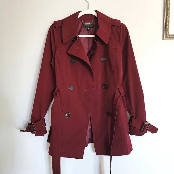Worthington Women's Spring Summer Outdoor Casual Trench Coat Jacket Small US 4/6
