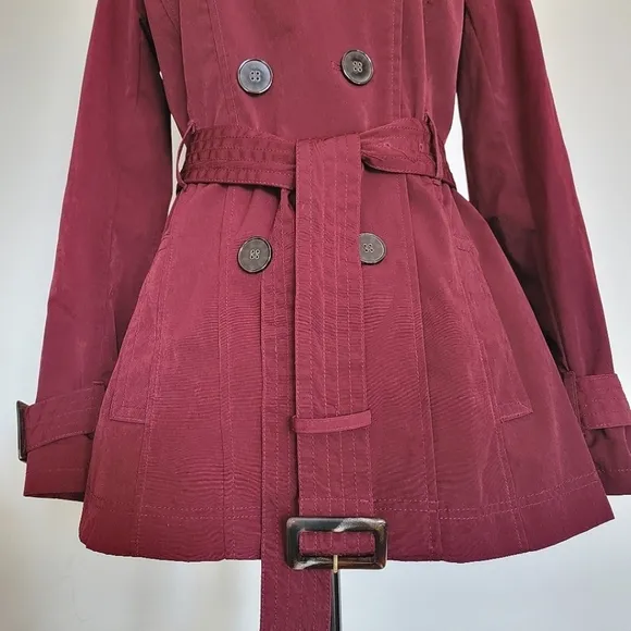 Worthington Women's Spring Summer Outdoor Casual Trench Coat Jacket Small US 4/6