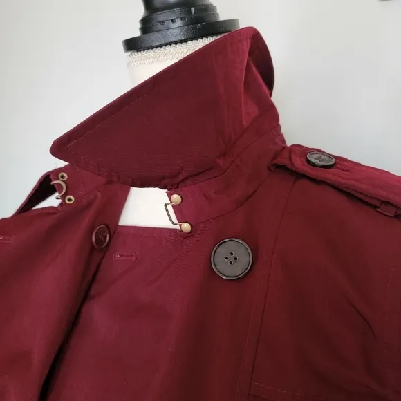 Worthington Women's Spring Summer Outdoor Casual Trench Coat Jacket Small US 4/6