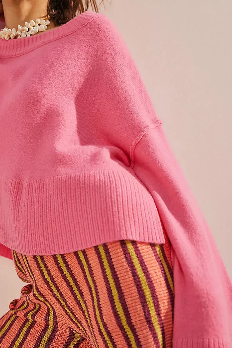 WR3364 Pinky Loose Fit Sweater Outerwear