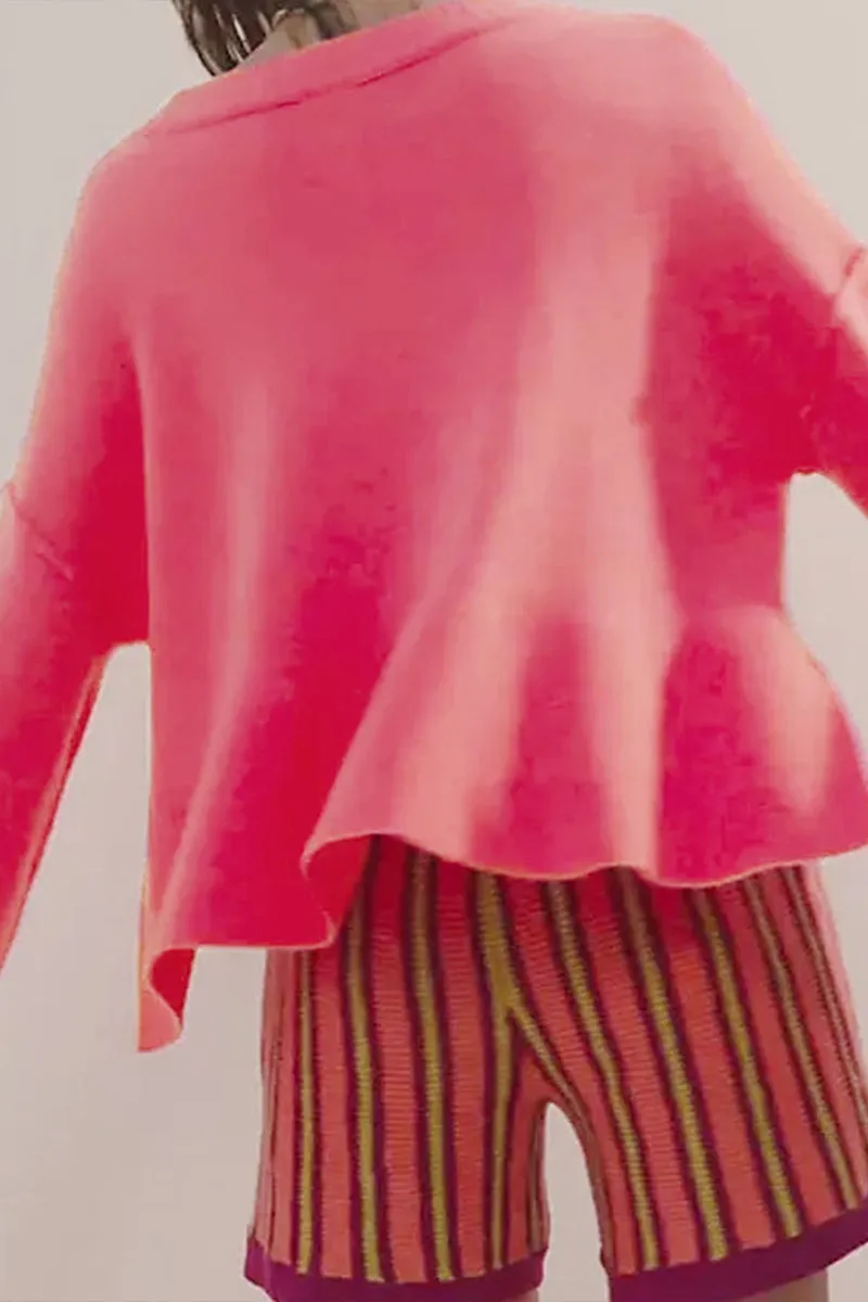 WR3364 Pinky Loose Fit Sweater Outerwear