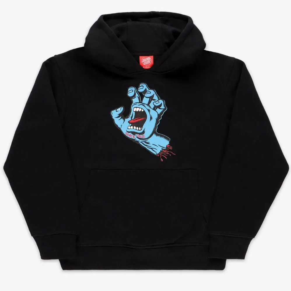 Youth Screaming Hand Hood Black